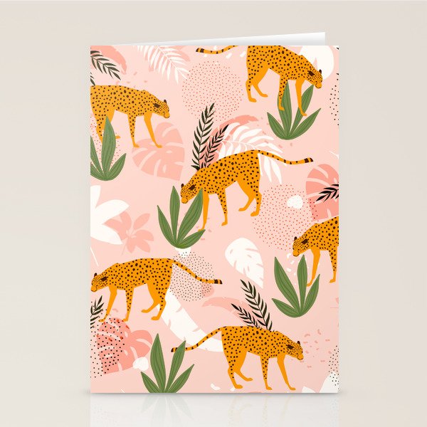 Cheetah chase Stationery Card Gallery Image 1