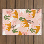 Cheetah chase Outdoor Rug Gallery Image 1