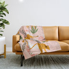 Cheetah chase Throw Blanket Gallery Image 1