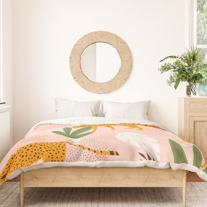 Cheetah chase Duvet Cover Gallery Image 3