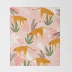 Cheetah chase Throw Blanket Gallery Image 2