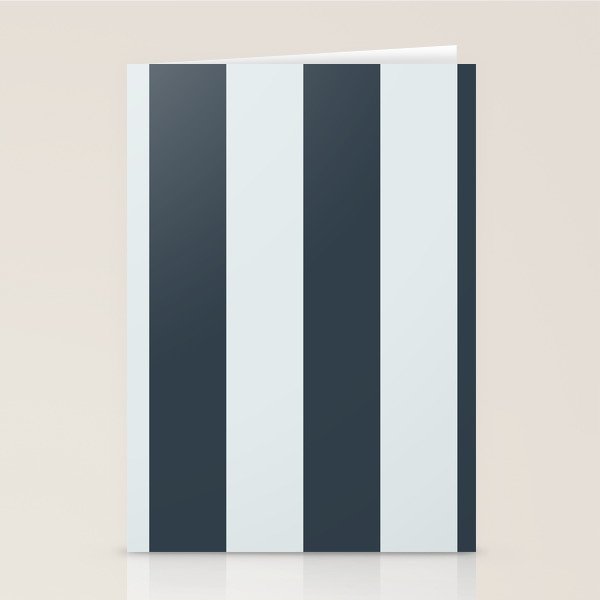 Nautical Deep Blue Stripes - Cozy Heirloom Stationery Card Gallery Image 2