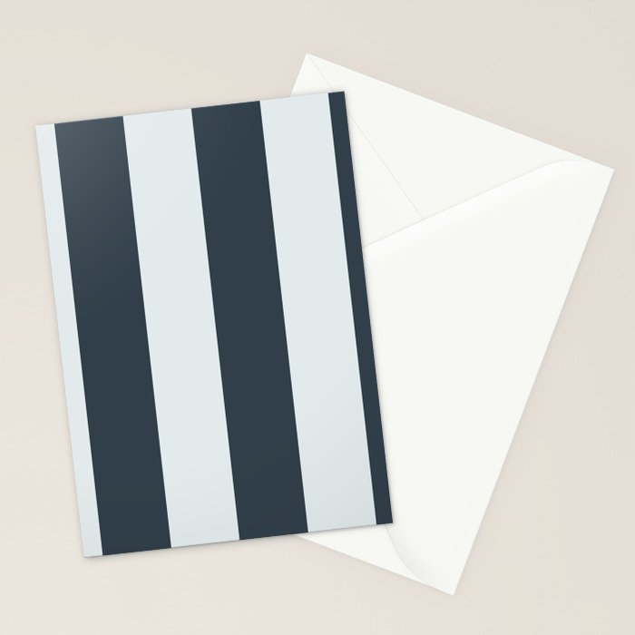 Nautical Deep Blue Stripes - Cozy Heirloom Stationery Card Gallery Image 2