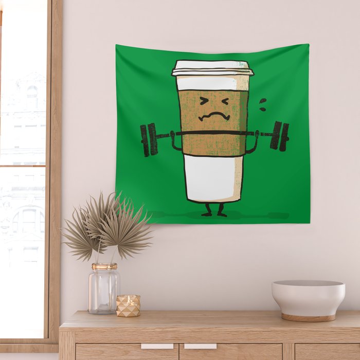 Strong Coffee Wall Tapestry Gallery Image 2