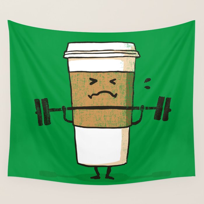 Strong Coffee Wall Tapestry Gallery Image 1