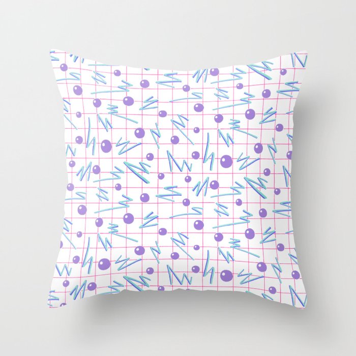 Laser Grid Throw Pillow Gallery Image 6