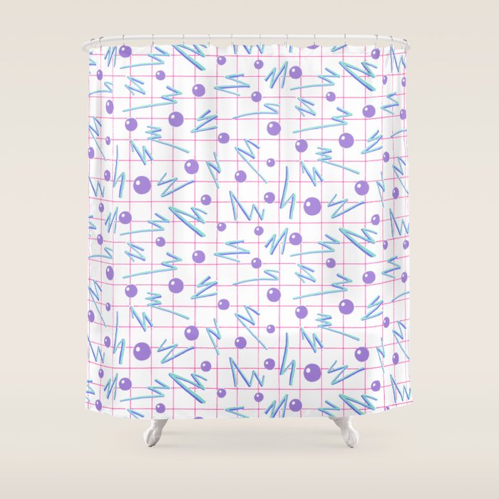 Laser Grid Shower Curtain Gallery Image 1