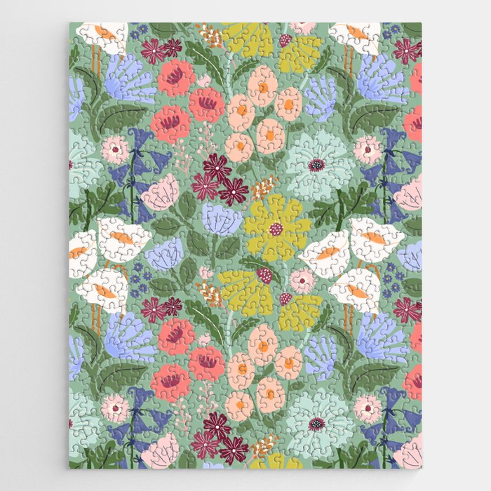 Meadow muse - green Jigsaw Puzzle Gallery Image 1