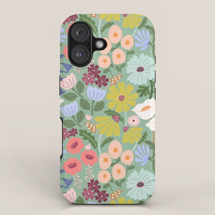 Meadow muse - green iPhone Case Gallery Image 1