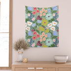 Meadow muse - green Wall Tapestry Gallery Image 2