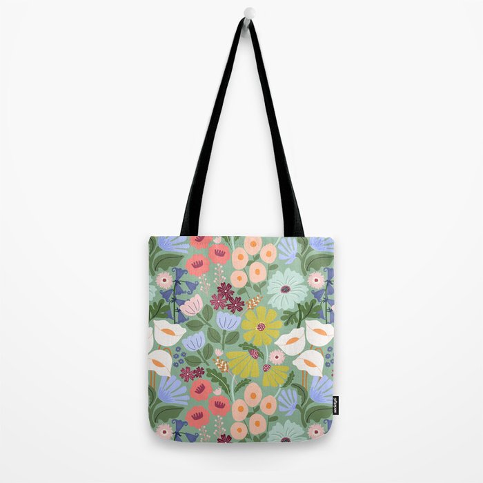 Meadow muse - green Tote Bag Gallery Image 2