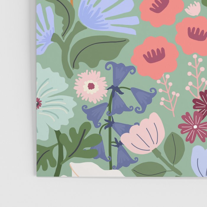 Meadow muse - green Poster Gallery Image 3