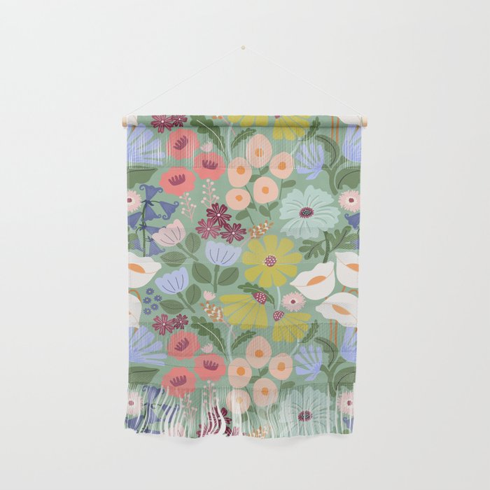 Meadow muse - green Wall Hanging Gallery Image 1