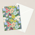 Meadow muse - green Stationery Card Gallery Image 2