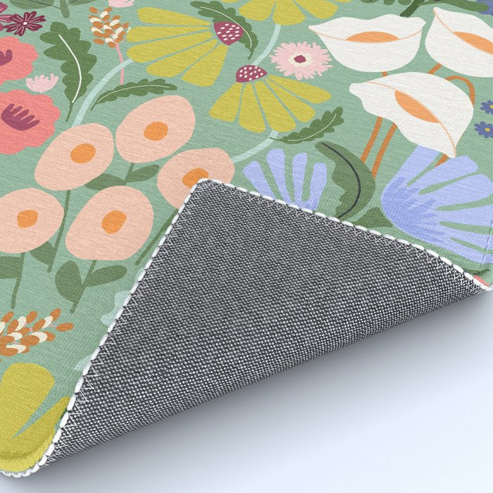 Meadow muse - green Rug Gallery Image 4