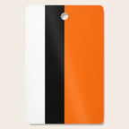 Modern White Black Orange Colorblock Cutting Board Gallery Image 1