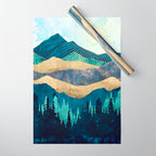 Blue Forest Wrapping Paper Gallery Image 1