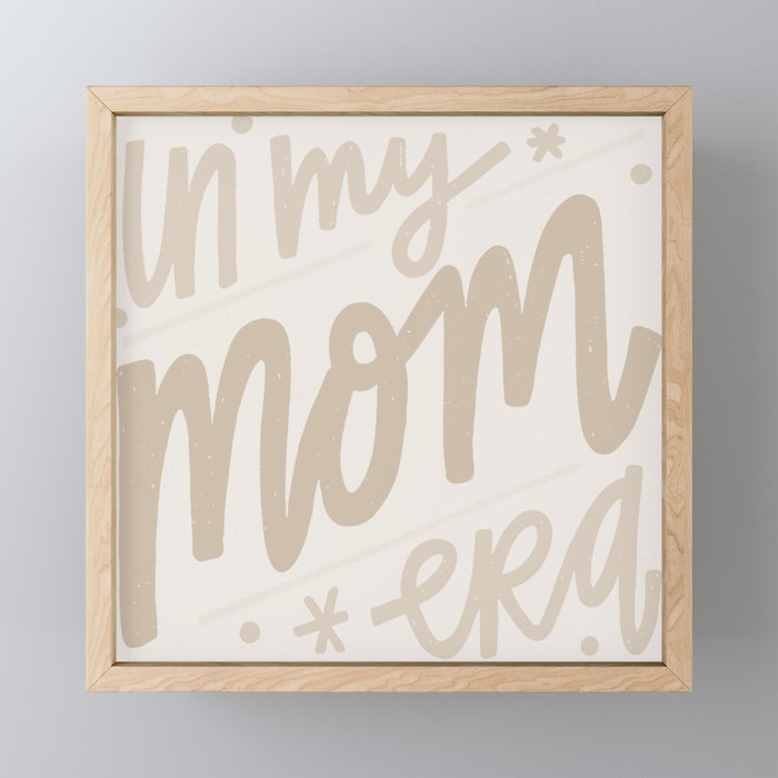 In my mom era . Neutral  Mini Art Print Gallery Image 1