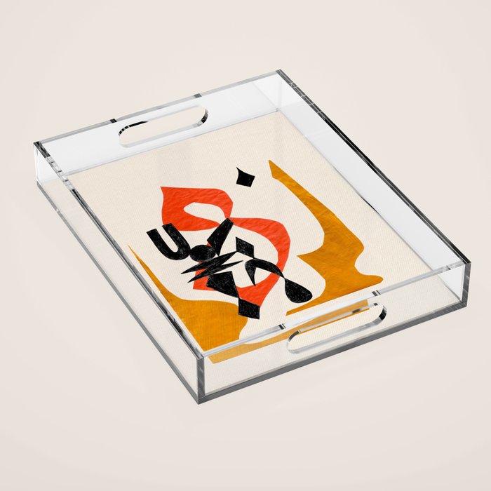 Orange Jinn Acrylic Tray Gallery Image 1