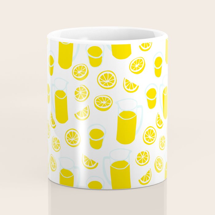 Fresh lemonade fruit drink cartoon pattern Coffee Mug Gallery Image 4