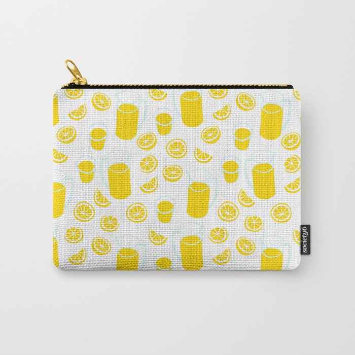 Fresh lemonade fruit drink cartoon pattern Carry All Pouch Gallery Image 1