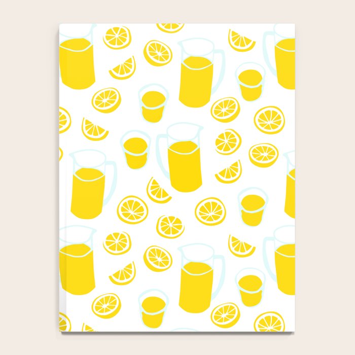 Fresh lemonade fruit drink cartoon pattern Notebook Gallery Image 4