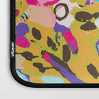 Bohemian Pink Abstract Flowers by Karen Fields Laptop Sleeve Gallery Image 3