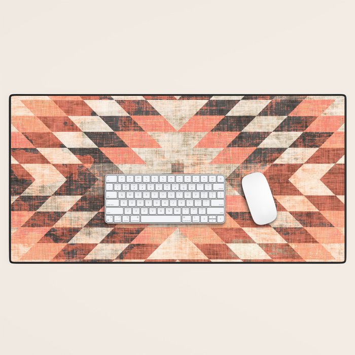 native coral diamond Desk Mat Gallery Image 1