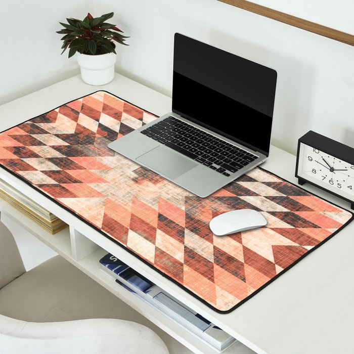 native coral diamond Desk Mat Gallery Image 2