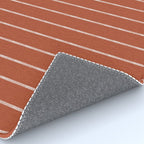 Modern Boho Serenity Stripes Terracotta  Rug Gallery Image 4
