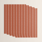 Modern Boho Serenity Stripes Terracotta  Wrapping Paper Gallery Image 3