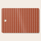 Modern Boho Serenity Stripes Terracotta  Cutting Board Gallery Image 1