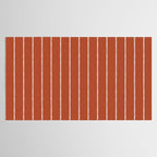 Modern Boho Serenity Stripes Terracotta  Tablecloth Gallery Image 2