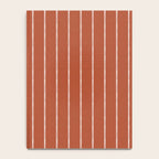 Modern Boho Serenity Stripes Terracotta  Notebook Gallery Image 4