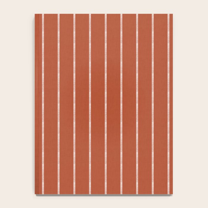 Modern Boho Serenity Stripes Terracotta  Notebook Gallery Image 4