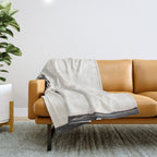 Moment under the coast palm tree Throw Blanket Gallery Image 1
