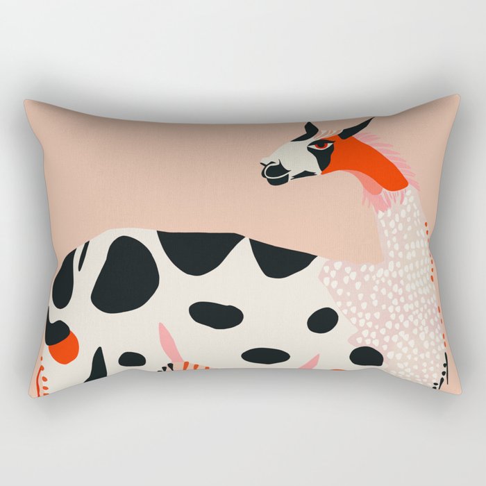 Lama of the Andes Rectangular Pillow Gallery Image 1