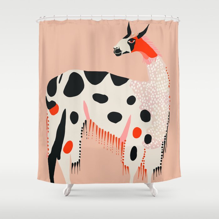 Lama of the Andes Shower Curtain Gallery Image 1
