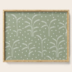 Boho Trees on Sage Green Serving Tray Gallery Image 1