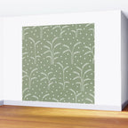 Boho Trees on Sage Green Wall Mural Gallery Image 2