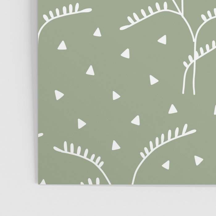 Boho Trees on Sage Green Poster Gallery Image 3