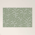 Boho Trees on Sage Green Welcome Mat Gallery Image 1