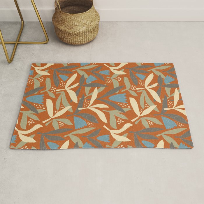 Hand Drawn Florals #1 Rug Gallery Image 1