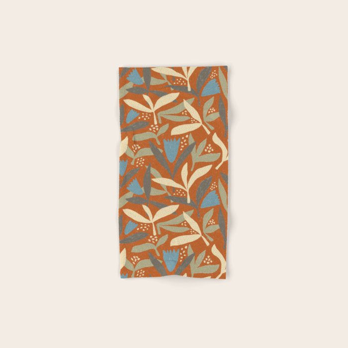 Hand Drawn Florals #1 Bath Towel Gallery Image 1