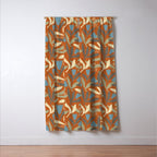 Hand Drawn Florals #1 Window Curtain Gallery Image 3