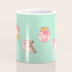 Rabbits and Peaches Coffee Mug Gallery Image 4
