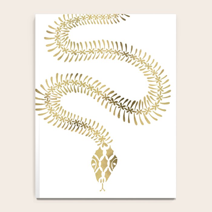 Snake Skeleton - Gold Notebook Gallery Image 4