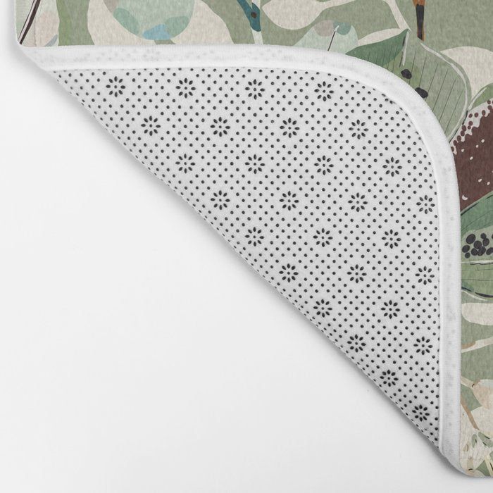 Lush colorful exotic garden B Bath Mat Gallery Image 2