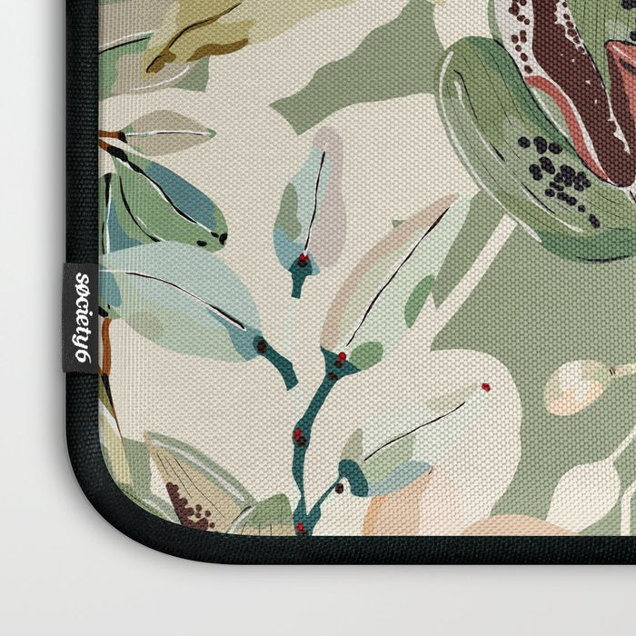 Lush colorful exotic garden B Laptop Sleeve Gallery Image 3