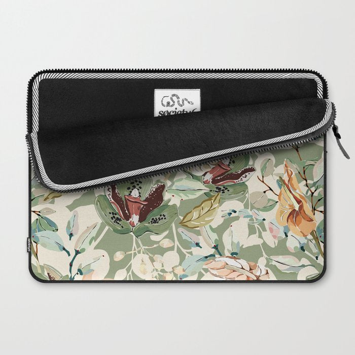 Lush colorful exotic garden B Laptop Sleeve Gallery Image 2